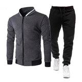 Riolio Mens Tracksuit Set Two Piece Tracksuit Men Sports Wear Fashion Colorblock Jogging Suit Autumn Winter Men Outfits Gym CLothes Men
