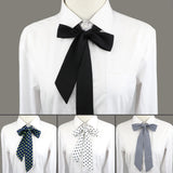 Riolio  13 Colors Girl Student Bowtie Set Women Lady Ribbon Bow Tie School Party Bowknot Pink Bule Black Classic Butterfly Accessories