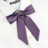 Riolio  13 Colors Girl Student Bowtie Set Women Lady Ribbon Bow Tie School Party Bowknot Pink Bule Black Classic Butterfly Accessories
