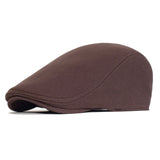 Riolio Cotton Newsboy Caps Men Women Hat Soft Casual Beret Solid Unisex Retro Hat Driver Flat Cap The waiter Cap