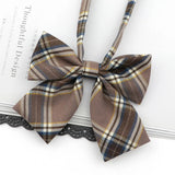 Riolio  Ladies Bowtie Cute College Style Striped Chic Handiness Simple Student Cosplay  JK Uniform Accessory Collar Butterfly Knot Gift