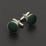 Riolio  Men's Solid Color Cufflinks New Design Round Braided Shirt Cuff Link For Gentleman Wedding Party Business Suit Accessories Gift