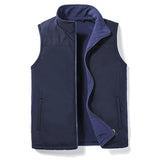 Riolio  Winter Men;s Vests Fashion Fleece Warm Waistcoats Casual Outwear Thermal Softshell Vests Man Sleeveless Jacket Clothing