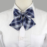 Riolio  School Uniform Bow Tie Set For Boys Girls Polyester Plaid Striped British Slim Necktie Bowtie Party Student Children Accessories