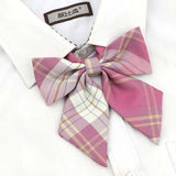 Riolio  Ladies Bowtie Cute College Style Striped Chic Handiness Simple Student Cosplay  JK Uniform Accessory Collar Butterfly Knot Gift