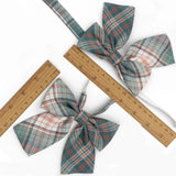 Riolio  Ladies Bowtie Cute College Style Striped Chic Handiness Simple Student Cosplay  JK Uniform Accessory Collar Butterfly Knot Gift