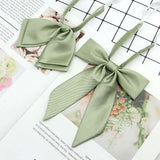Riolio  13 Colors Girl Student Bowtie Set Women Lady Ribbon Bow Tie School Party Bowknot Pink Bule Black Classic Butterfly Accessories