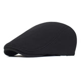 Riolio Cotton Newsboy Caps Men Women Hat Soft Casual Beret Solid Unisex Retro Hat Driver Flat Cap The waiter Cap