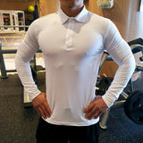 Quick Dry Running Shirt Men Bodybuilding Sport T-shirt Long Sleeve Compression Top Gym Fitness Tight Compresson Polo Jetseys