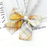 Riolio  Ladies Bowtie Cute College Style Striped Chic Handiness Simple Student Cosplay  JK Uniform Accessory Collar Butterfly Knot Gift
