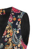 Riolio Men Suit Wedding Sleeveless Slim Fit Paisley Floral Dress Vests For Men Single Buttons Waistcoat