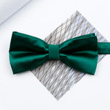 Riolio  Colorful Solid Color Parent-Child Bowtie Set Classic Polyester Butterfly Satin For Father Son Party Dinner Wedding Accessory