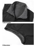 Riolio  Winter Men;s Vests Fashion Fleece Warm Waistcoats Casual Outwear Thermal Softshell Vests Man Sleeveless Jacket Clothing