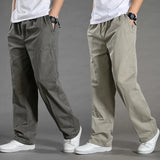 Riolio Men's Cargo Pants Summer Spring Cotton Work Wear New In Large Size 6XL Casual Climbing Joggers Sweatpants Hombre Autumn Trousers