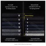Riolio High Quality Casual Men's Business Socks Summer Winter Cotton Socks Quick Drying Black White Long Sock Plus Size US7-14