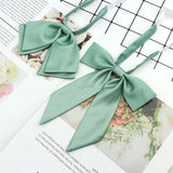Riolio  13 Colors Girl Student Bowtie Set Women Lady Ribbon Bow Tie School Party Bowknot Pink Bule Black Classic Butterfly Accessories
