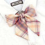 Riolio  Ladies Bowtie Cute College Style Striped Chic Handiness Simple Student Cosplay  JK Uniform Accessory Collar Butterfly Knot Gift