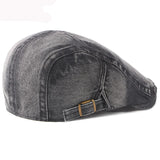 Riolio Berets Spring Autumn Men Women Cap Hat Retro Denim Beret Cap Artist Painter Beret Hat Adjustable   Flat Cap Men