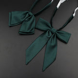 Riolio  13 Colors Girl Student Bowtie Set Women Lady Ribbon Bow Tie School Party Bowknot Pink Bule Black Classic Butterfly Accessories