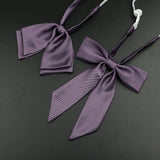 Riolio  13 Colors Girl Student Bowtie Set Women Lady Ribbon Bow Tie School Party Bowknot Pink Bule Black Classic Butterfly Accessories
