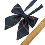 Riolio  Ladies Bowtie Cute College Style Striped Chic Handiness Simple Student Cosplay  JK Uniform Accessory Collar Butterfly Knot Gift