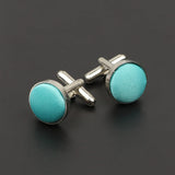 Riolio  Men's Solid Color Cufflinks New Design Round Braided Shirt Cuff Link For Gentleman Wedding Party Business Suit Accessories Gift