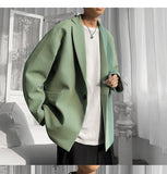 Riolio Korean-style Men Casual Blazers Male One Button Suit Jackets Daily Business Streetwear All-match Simple Suit-tops