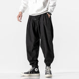 Riolio Men's Black Pants Hip Hop Streetwear Fashion Jogger Harem Trousers Man Casual Sweatpants Male Pants Big Size 5XL