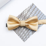 Riolio  Colorful Solid Color Parent-Child Bowtie Set Classic Polyester Butterfly Satin For Father Son Party Dinner Wedding Accessory