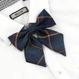 Riolio  Ladies Bowtie Cute College Style Striped Chic Handiness Simple Student Cosplay  JK Uniform Accessory Collar Butterfly Knot Gift