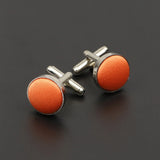 Riolio  Men's Solid Color Cufflinks New Design Round Braided Shirt Cuff Link For Gentleman Wedding Party Business Suit Accessories Gift