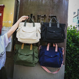 Riolio  Korea ins canvas shoulder bag new fashion crossbody bag leisure large-capacity portable schoolbag bag purses and handbags