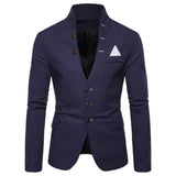 Riolio Men Sl-im Fits Social Blazer Summer Autumn Fashion Solid Wedding Dress Jacket Men Casual Business Male Suit Jacket Blazer Gentle