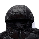 Riolio Lightweight Puffer Down Jacket Men Feather Hooded Coat Ultralight Coat Padded Down Jackets Spring Winter Plus Size 5XL 6XL