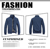 Riolio Spring Autumn Casual Solid Fashion Slim Bomber Jacket Men Overcoat New Arrival Baseball Jackets Men's Jacket M-6XL 8XL Top