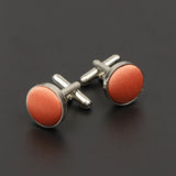 Riolio  Men's Solid Color Cufflinks New Design Round Braided Shirt Cuff Link For Gentleman Wedding Party Business Suit Accessories Gift