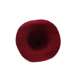 Riolio  Autumn Winter Thickened Witch Pointed Hat Foldable Knitted Wizard Cap Wide Brim Bucket Hats Magic Top Hat for Men Women