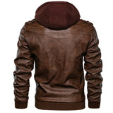 Riolio New Men's Leather Jackets Autumn Casual Motorcycle PU Jacket Biker Leather Coats Brand Clothing EU Size