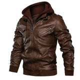 Riolio New Men's Leather Jackets Autumn Casual Motorcycle PU Jacket Biker Leather Coats Brand Clothing EU Size