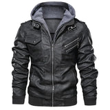 Riolio New Men's Leather Jackets Autumn Casual Motorcycle PU Jacket Biker Leather Coats Brand Clothing EU Size