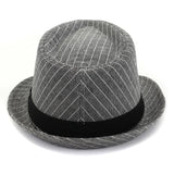 Riolio  Fashion Design Adult Black Ribbon Decoration Short Brim Jazz Cap Fedora Hat Summer Travel Sunhat Women Men British Hat Homburg