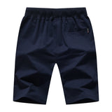 Riolio  Mens Shorts Summer Casual Male 100% Cotton Breathable Beach Shorts Mens Elastic Waist Jogger Shorts Brand Clothing 5XL