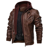 Riolio New Men's Leather Jackets Autumn Casual Motorcycle PU Jacket Biker Leather Coats Brand Clothing EU Size