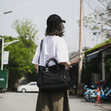 Riolio  Korea ins canvas shoulder bag new fashion crossbody bag leisure large-capacity portable schoolbag bag purses and handbags