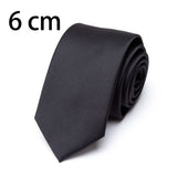 Riolio  New Mens Tie 8cm 7cm 6cm Classic Black Slim Ties for Men Accessories Neckties Wedding Party Formal Dress Casual Solid Gifts Tie