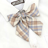 Riolio  Ladies Bowtie Cute College Style Striped Chic Handiness Simple Student Cosplay  JK Uniform Accessory Collar Butterfly Knot Gift
