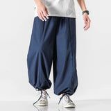 Riolio Streetwear Men Harem Pants Casual Sweatpants Mens Loose Fashion High Quality Jogging Pants Male Cotton Linen Trousers M-5XL