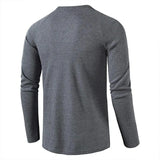 Riolio Classic Waffle Henley Tshirt Men Brand New Crew Neck Long Sleeve Slim Fit Tee Shirt Homme Casual Heavy Weight T Shirts Male