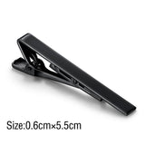 Riolio  Tie Clip Fashion Style Ties for Men Metal Tone Simple Bar Clasp Practical Necktie Accessories Clasp Tie Pin for Mens Collar Clip