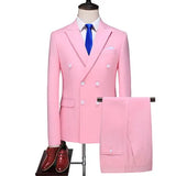 Riolio S-6XL (Jacket+Pants+vest) Men Suits Double Breasted Latest Design  Double breasted Groom Wedding Tuxedos Best Costume Homme